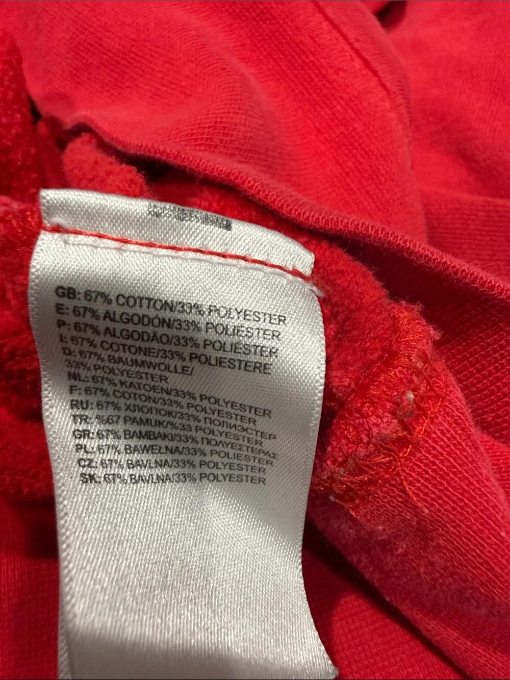 The North Face Pullover Hoodie Red Black Logo Men’s XXL Sweatshirt